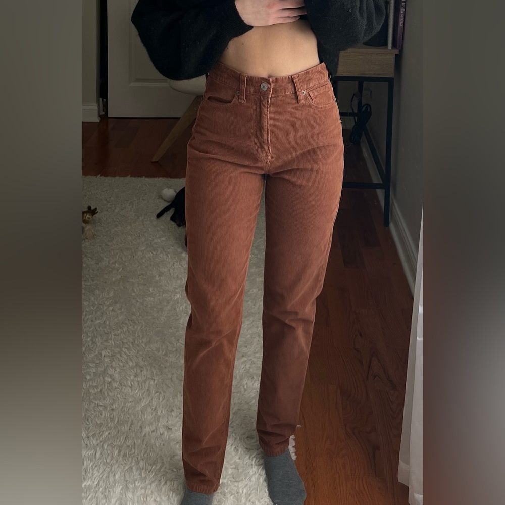 High rise dad pants